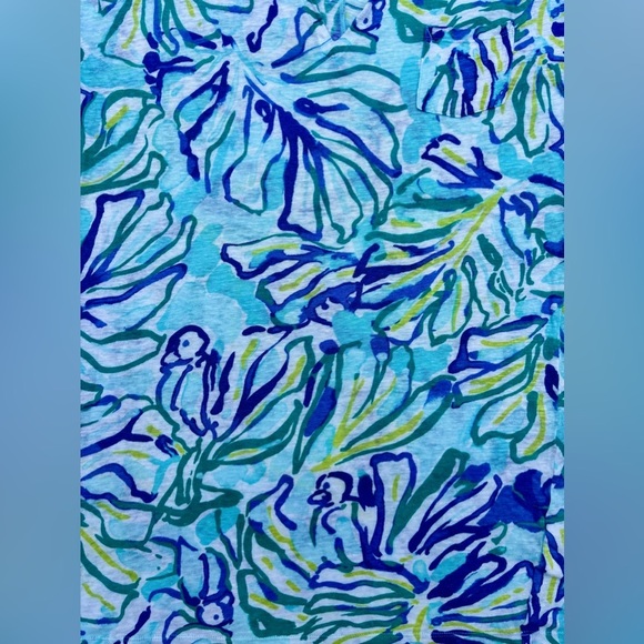 Lilly Pulitzer Duval Pool Blue Stay Cool Linen - Picture 7 of 8